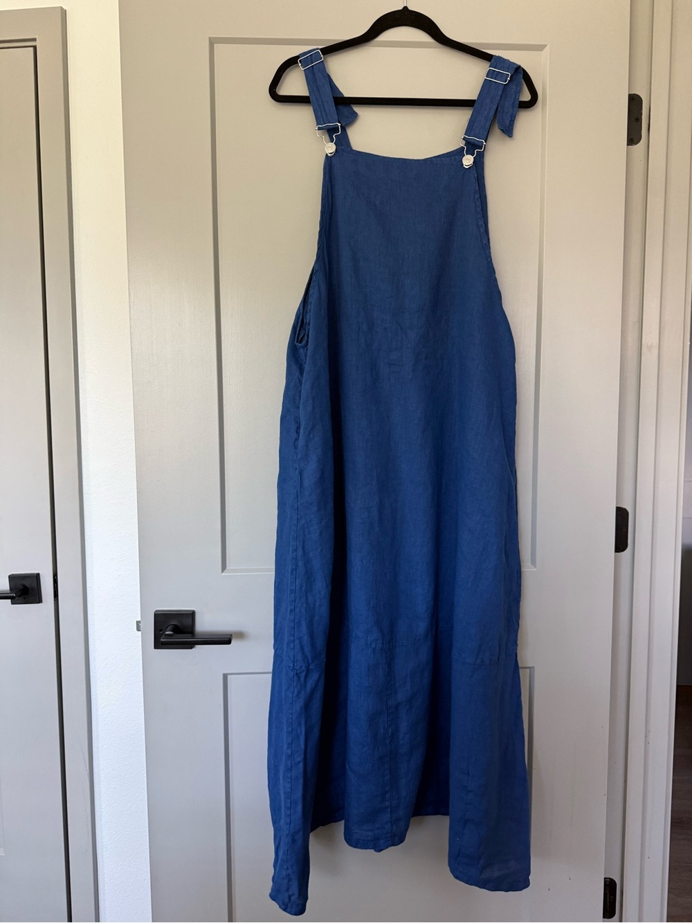 Montaigne 100% Linen Casual Overall Midi Dress Size XL